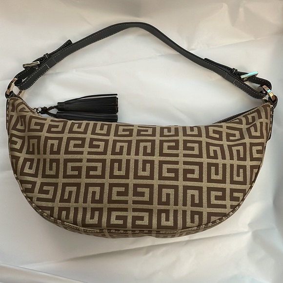 SoldâAuthentic GIVENCHY Cut Monogram Shoulder Bag - Picture 15 of 16